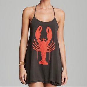 WildFox Couture Swim St Lucia Lobster swim beach pool cover up dress NWOT